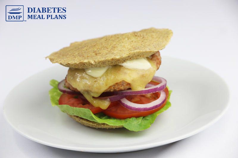 Mexican Turkey Burger with Low Carb Bun | ©DMP