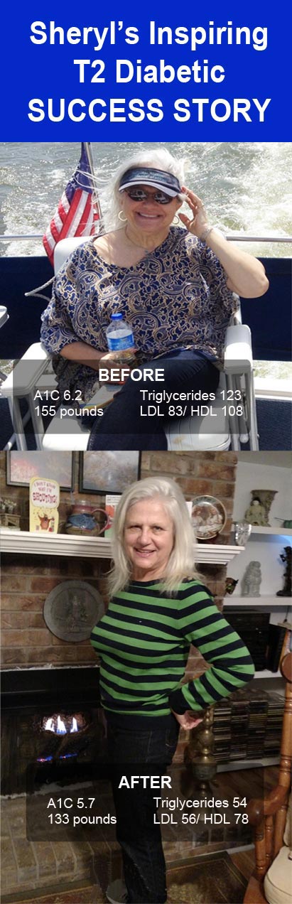 Sheryl's Inspiring Low Carb Diabetic Diet Success Story - You MUST Read This!
