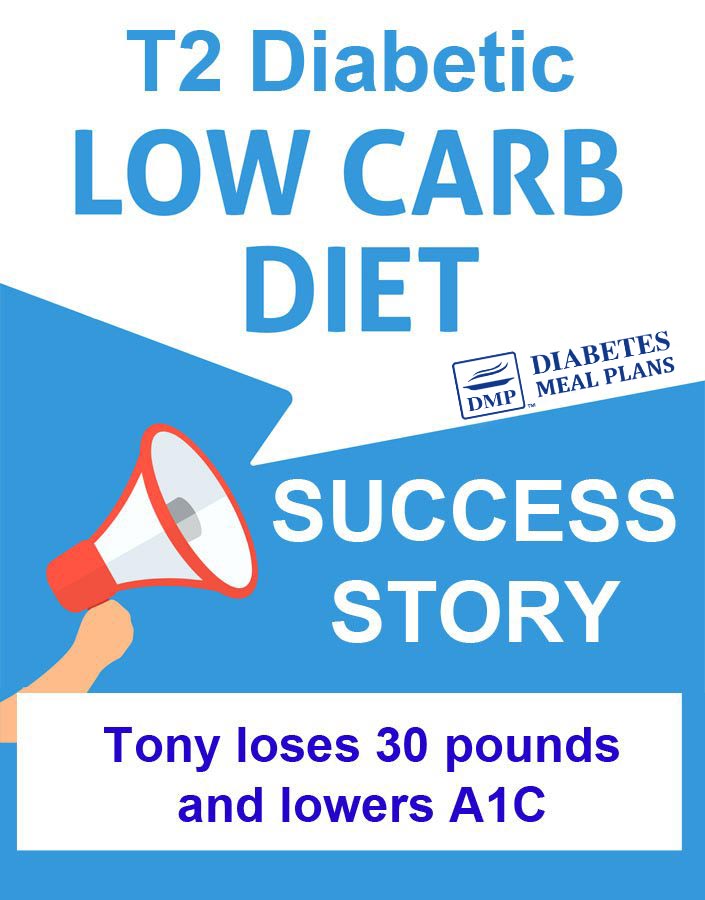 T2 Diabetic low carb success story - Tony loses 30 pounds and lowers A1C.
