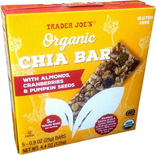 Trader Joe's organic chia bars
