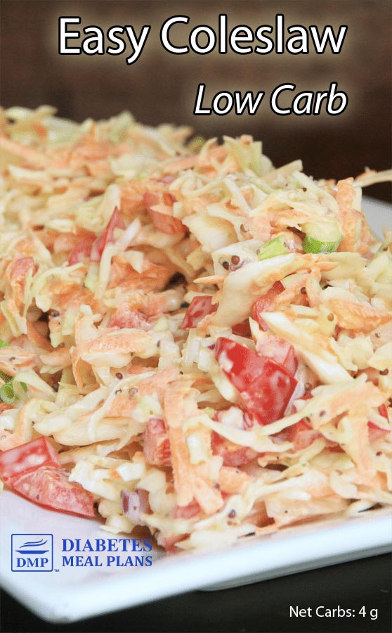 Easy Colesalw Recipe - Low cab. Net 6 g.