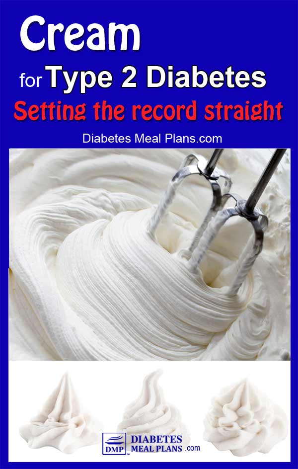 Cream for diabetes: setting the nutrition record straight