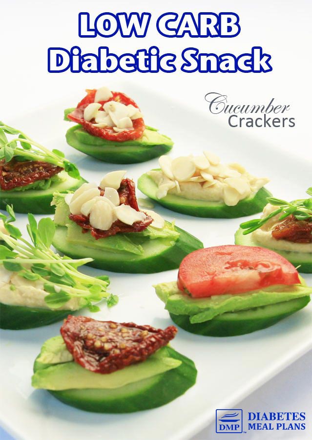 Healthy Low Carb Diabetic Snack: Mixed Cucumber Crackers