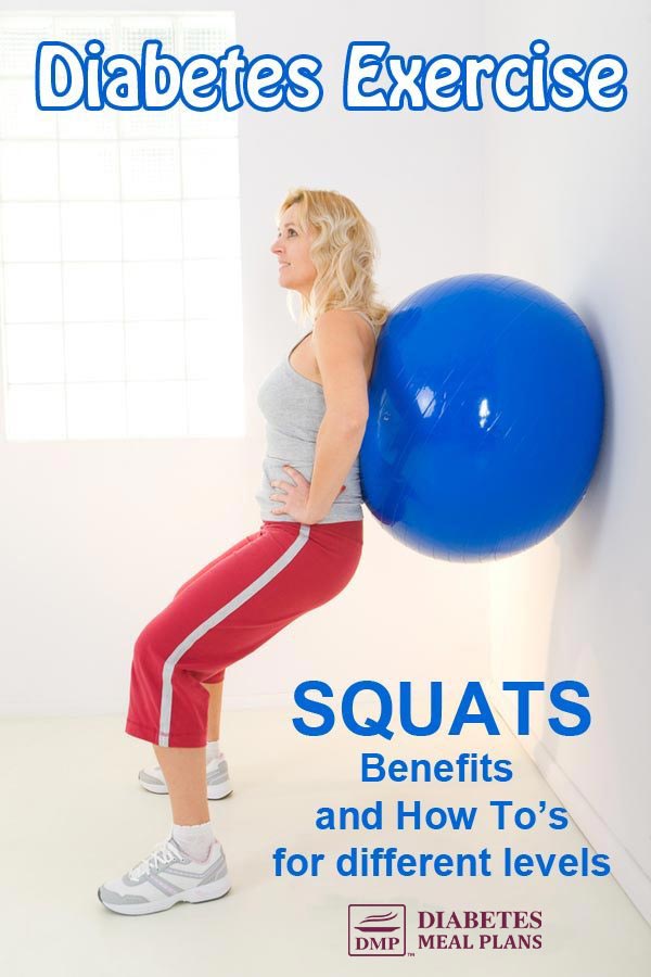 Diabetes Exercise: Squats: Benefits and How To's for different fitness levels