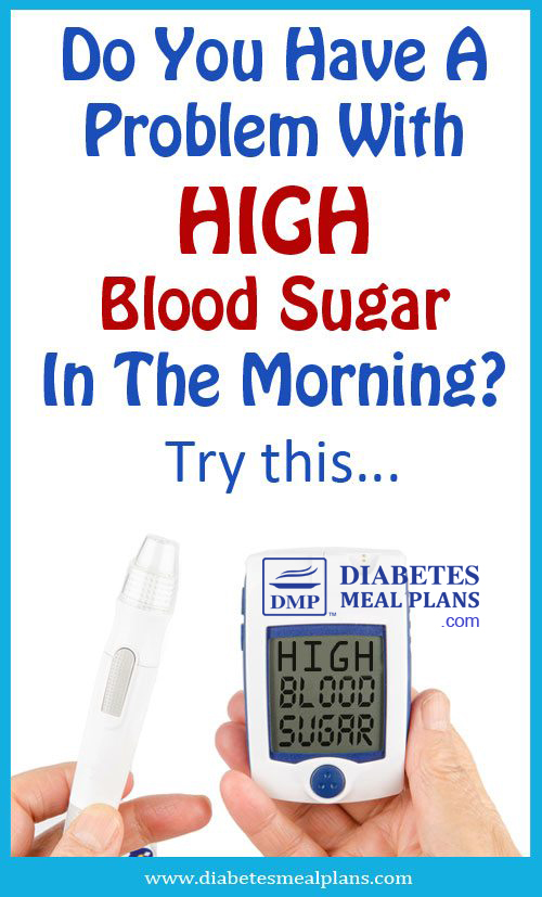 Need help with high monring blood sugar?