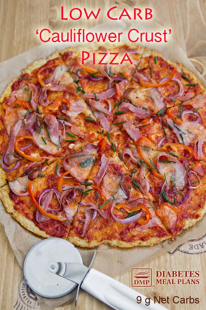 Low carb cauliflower pizza crust recipe