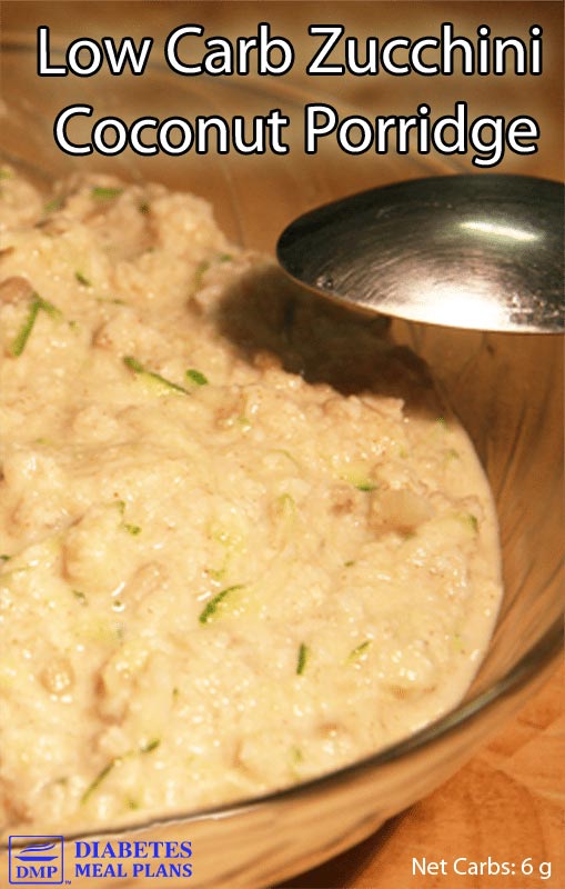 Low Carb Zucchini Coconut Porridge