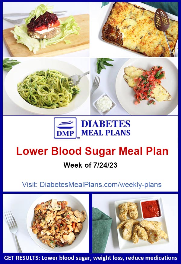 Diabetes Meal Plan Menu Week Of 7 24 23